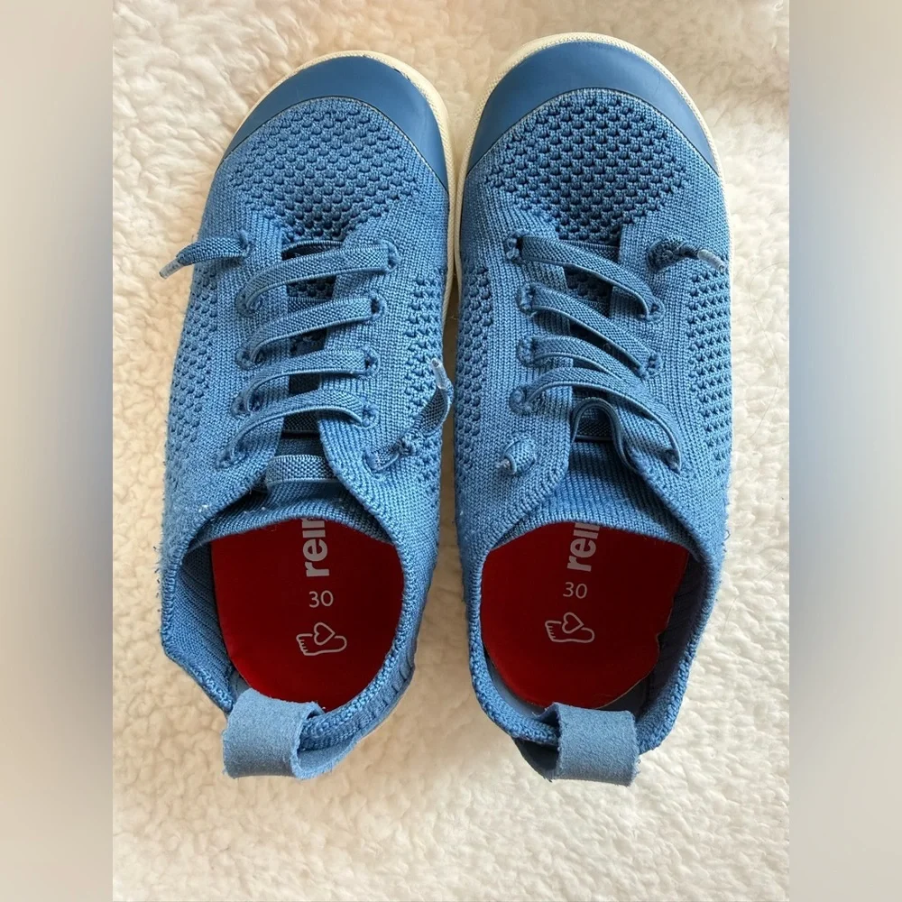 Reima Kids Blue Knit Sneaker - Breathable Everyday Shoe - Picture 11 of 16